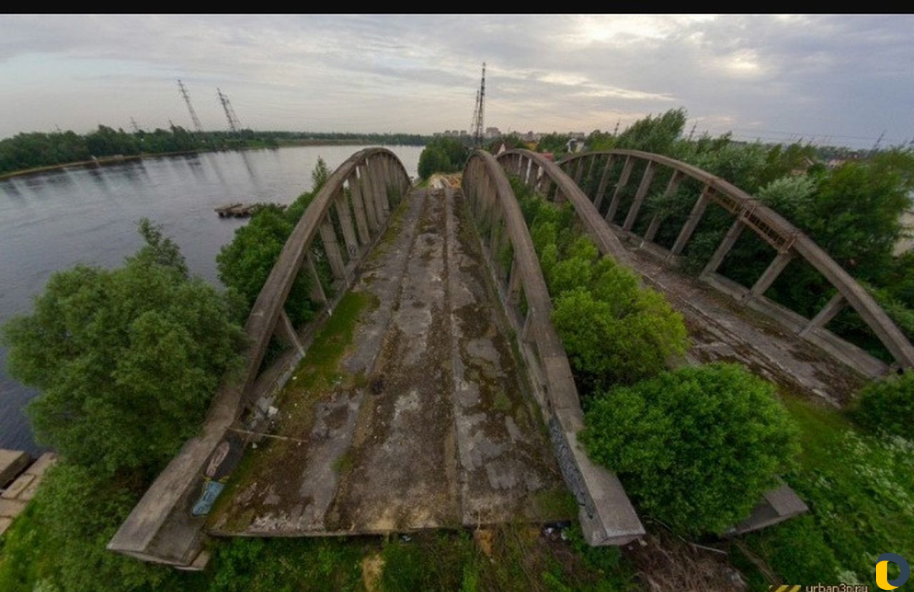 Старый Володарский мост Новосаратовка