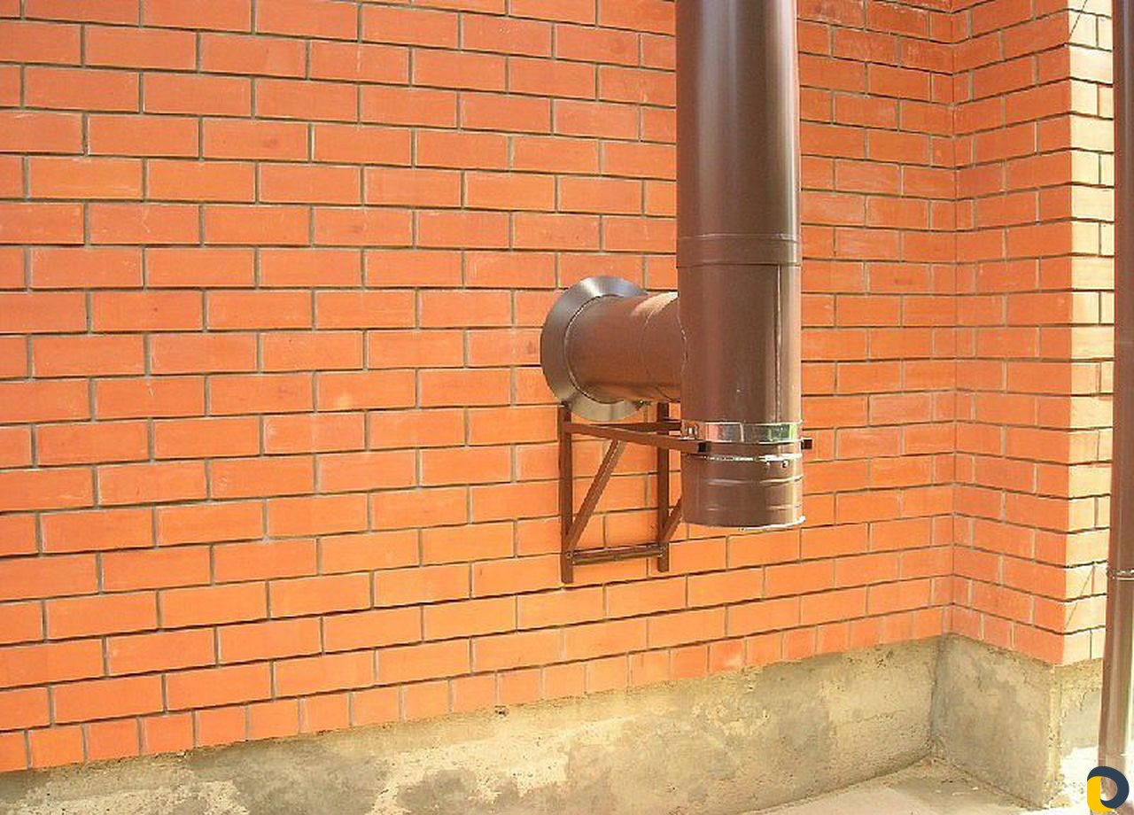 Труба ф150 с утеплителем для вытяжки через стену