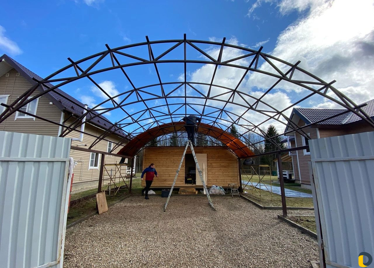 Навeсы из поликарбоната Навeсы из поликарбоната фото