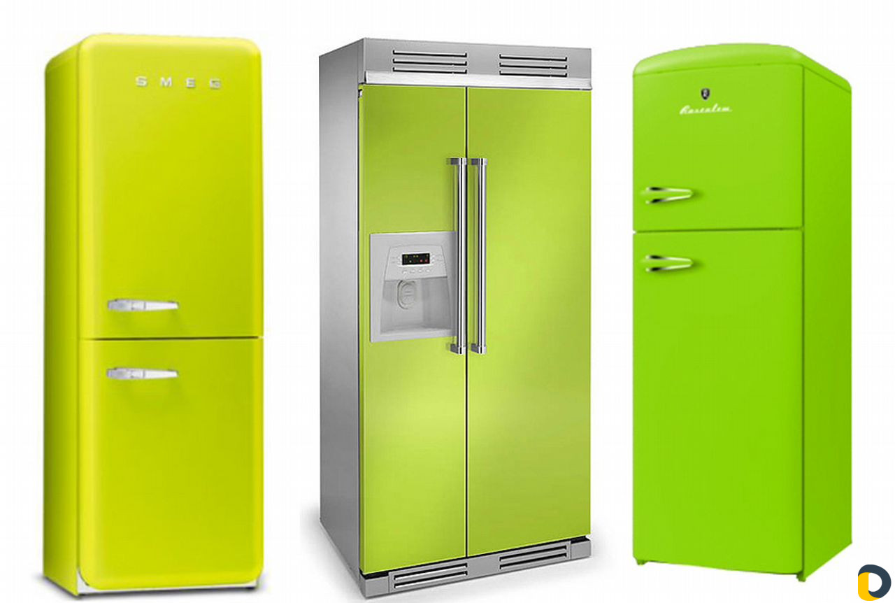 Холодильник Электролюкс зеленый
